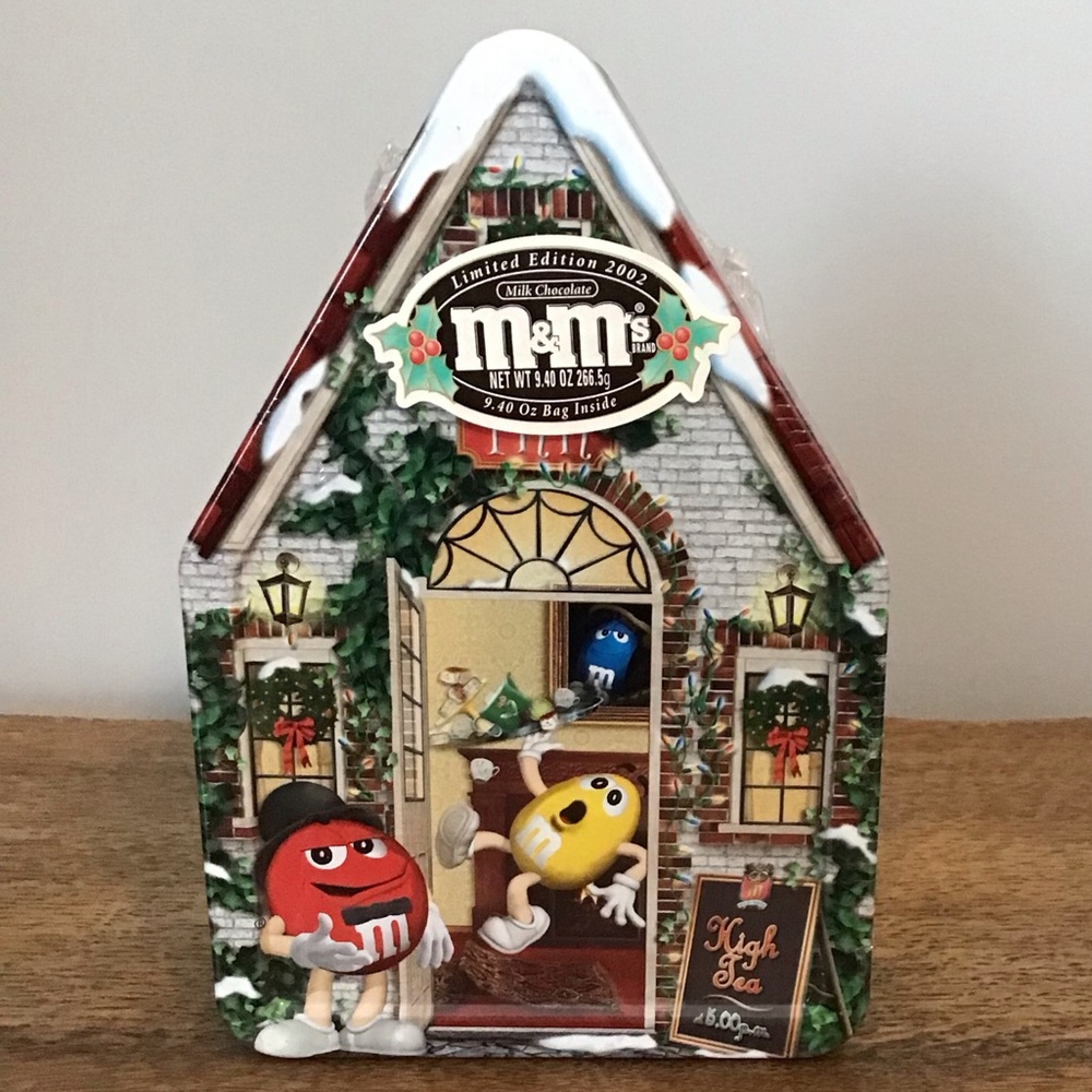 Sealed Vintage 2002 M&M Candy Tin